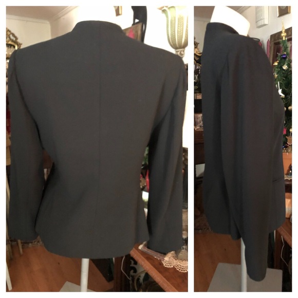 Vintage Black Beaded Suit Jacket & Skirt Set - Picture 7 of 8